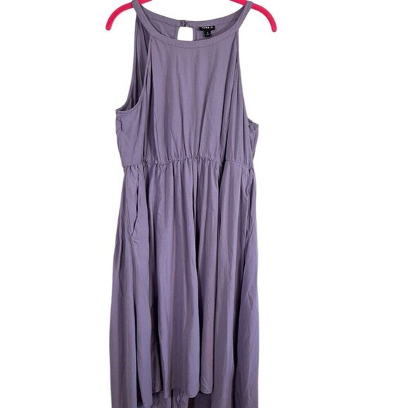 Torrid Neutral Tank Midi Dress 2X Purple Feminine Boho Indie Festival School 80s - Picture 1 of 14